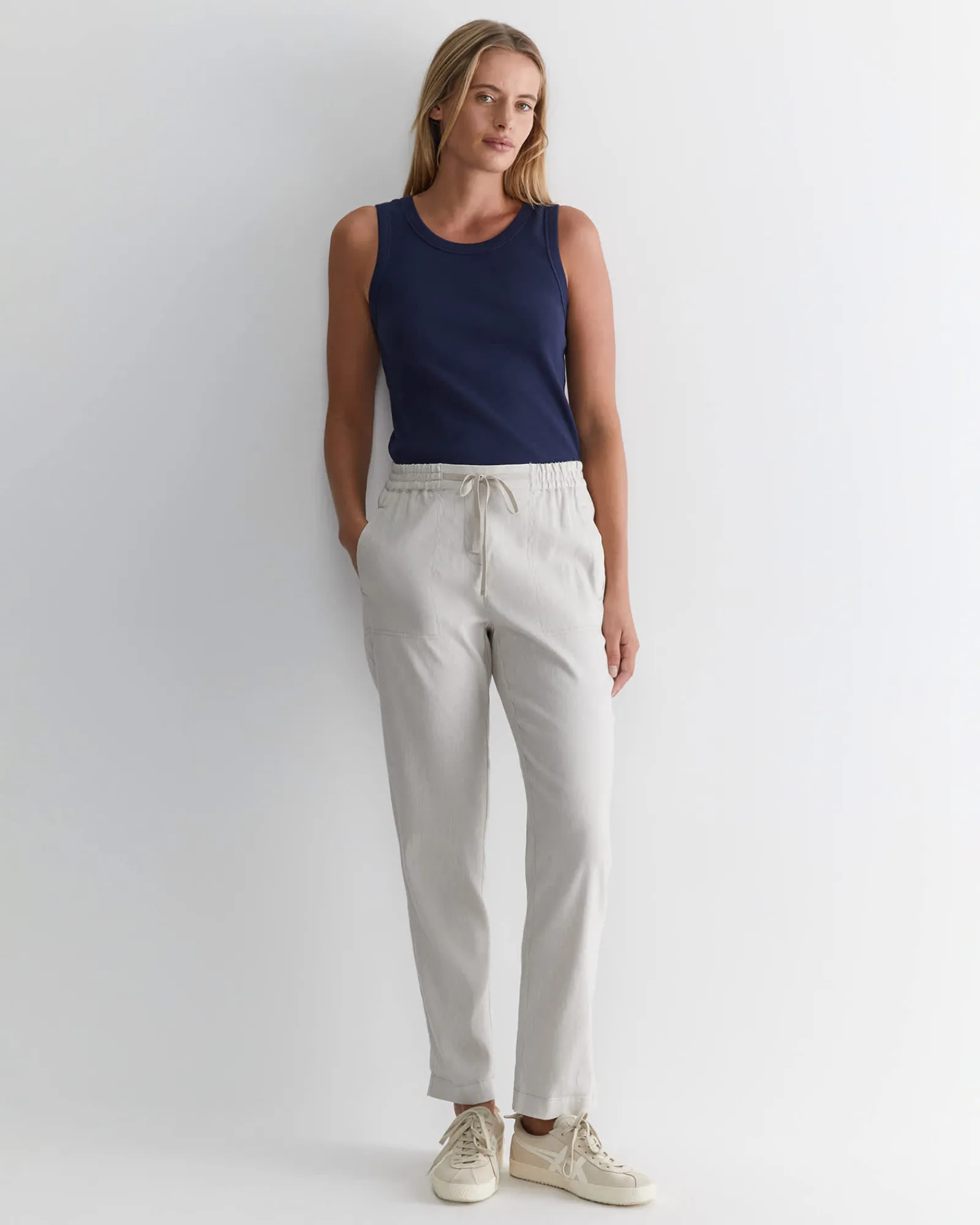 Outlet Sportscraft Rosa Linen Pant in Natural
