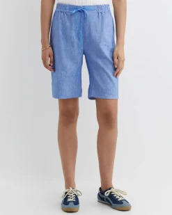Discount Sportscraft Rosa Linen Short in Cerulean