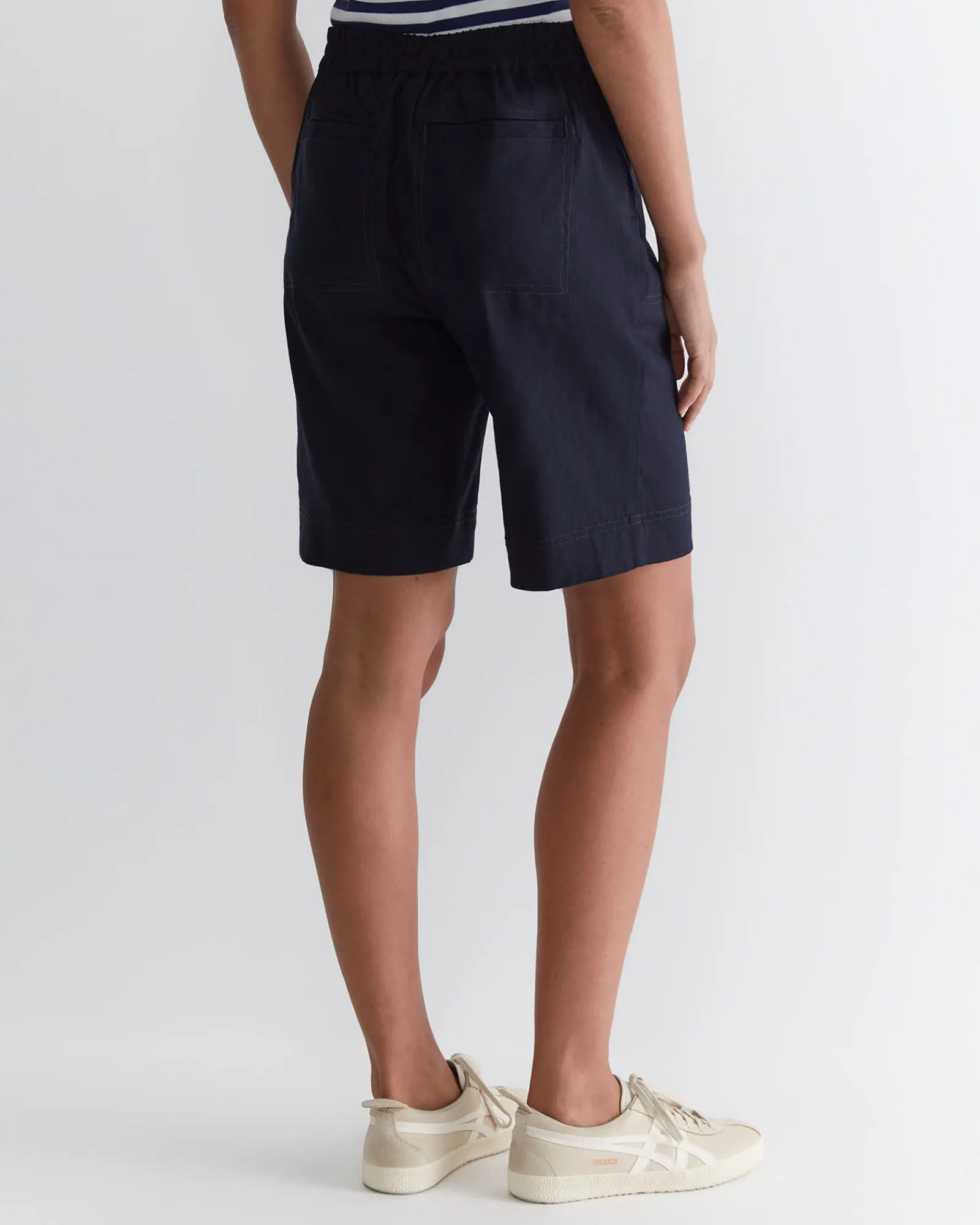 Best Sportscraft Rosa Linen Short in Classic Navy ClassicNavy