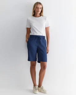 Online Sportscraft Rosa Linen Short in Indigo