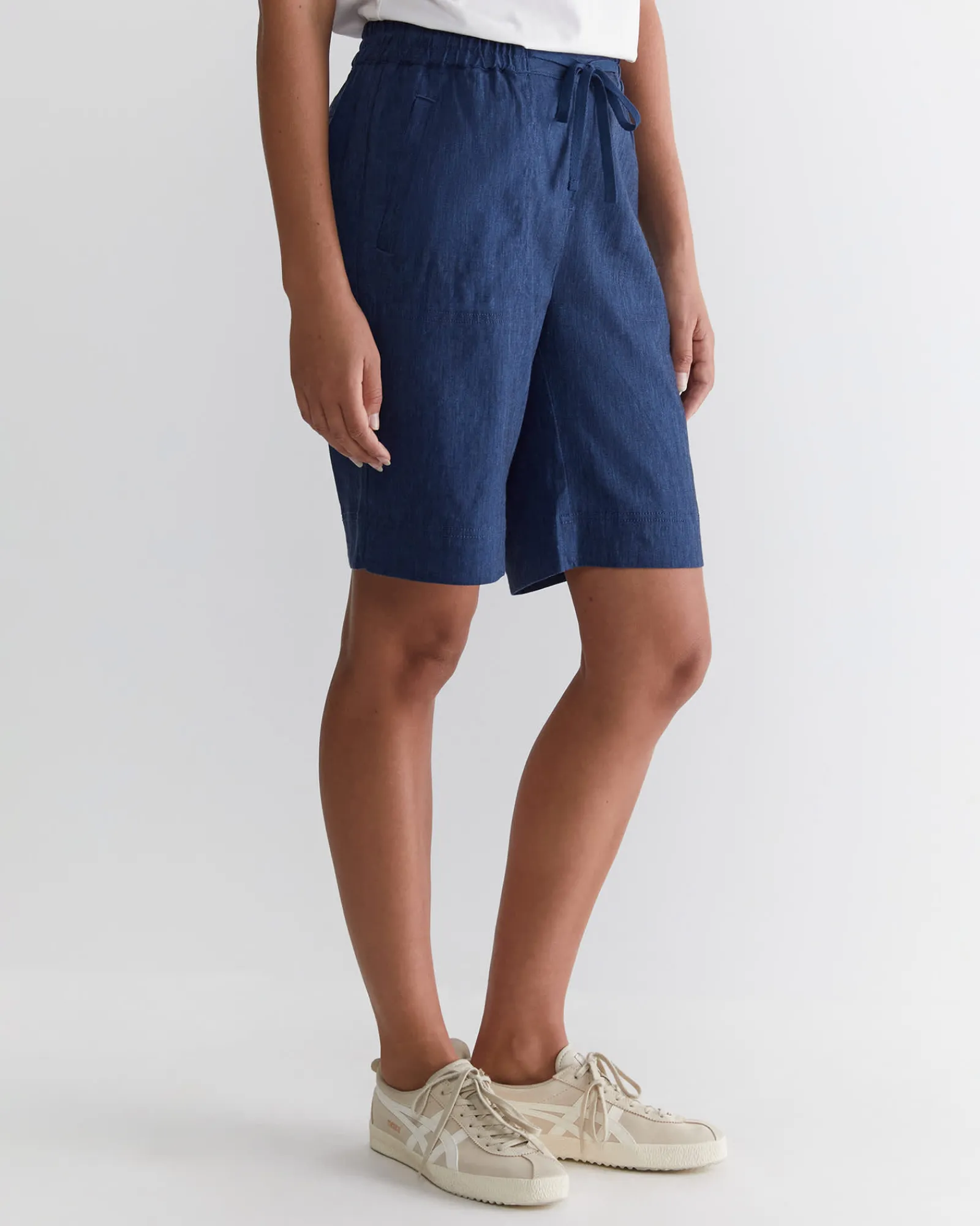 Online Sportscraft Rosa Linen Short in Indigo