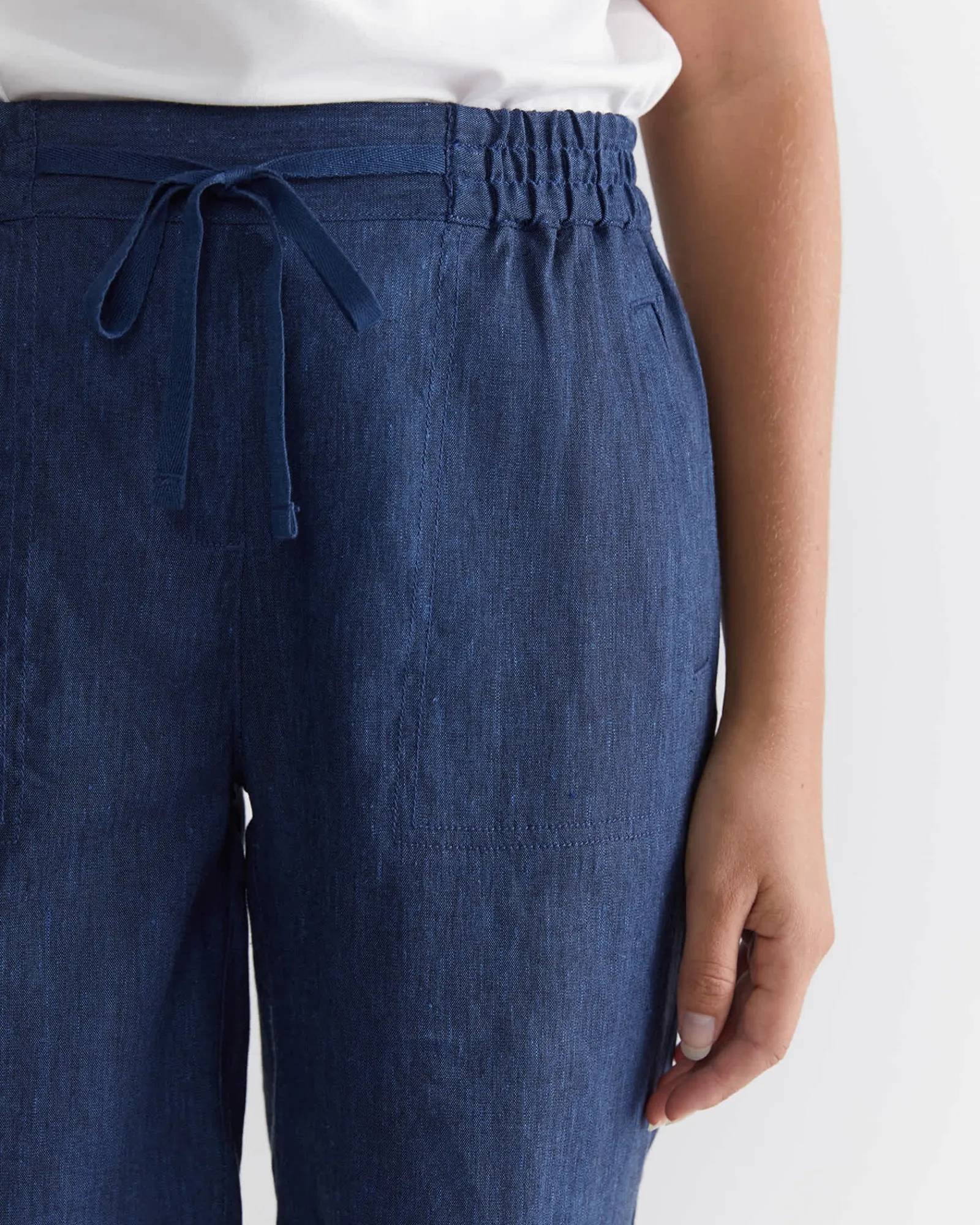 Online Sportscraft Rosa Linen Short in Indigo