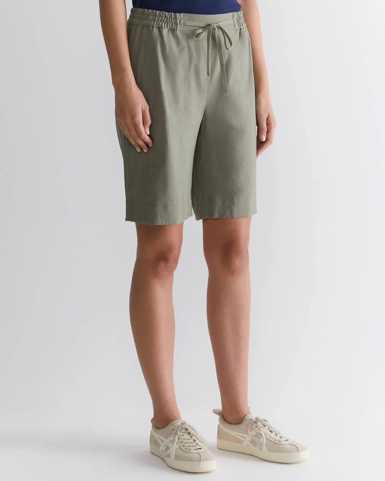 Best Sportscraft Rosa Linen Short in Khaki