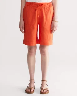 New Sportscraft Rosa Linen Short in Melon