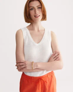 New Sportscraft Rosa Linen Short in Melon