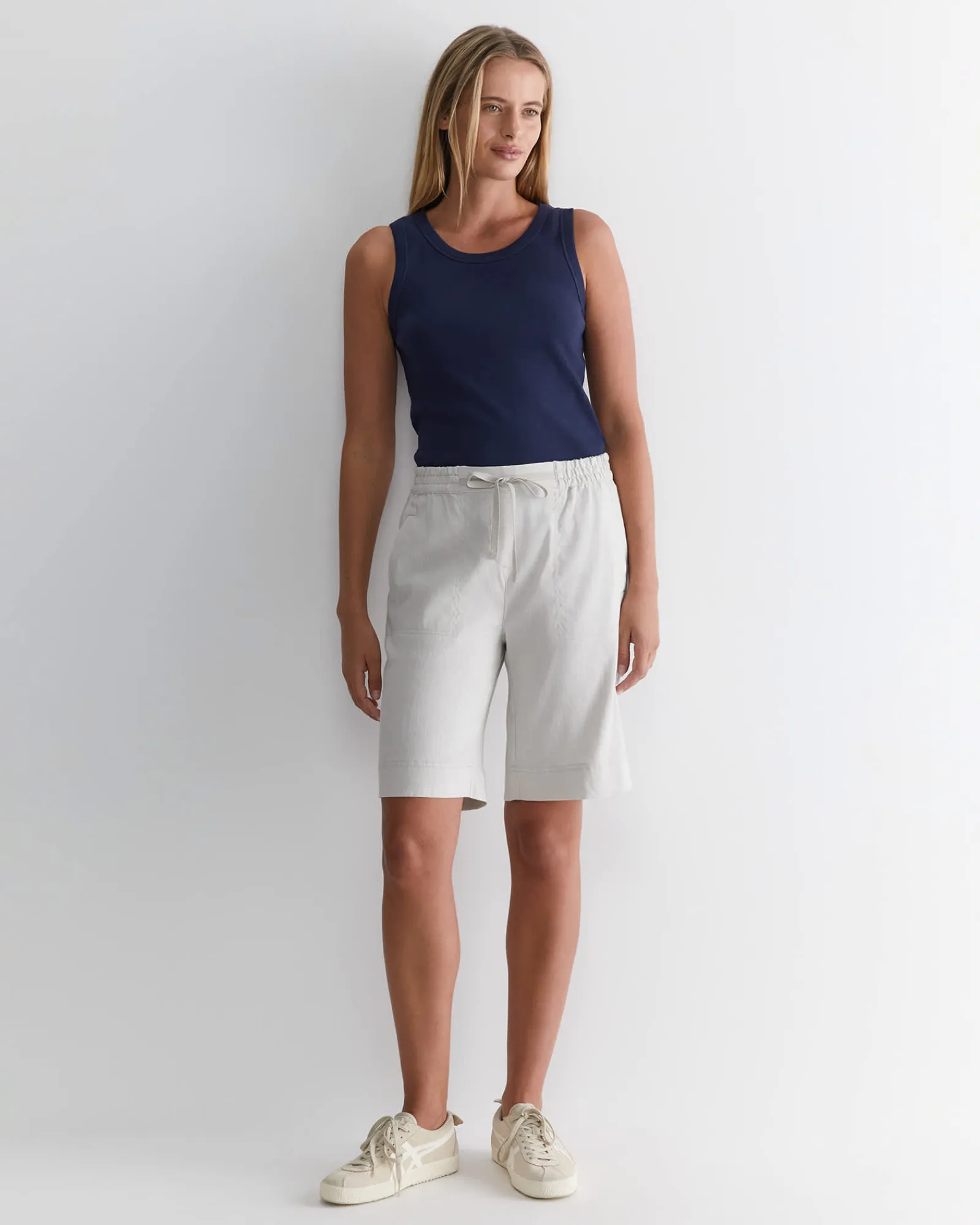 Fashion Sportscraft Rosa Linen Short in Natural