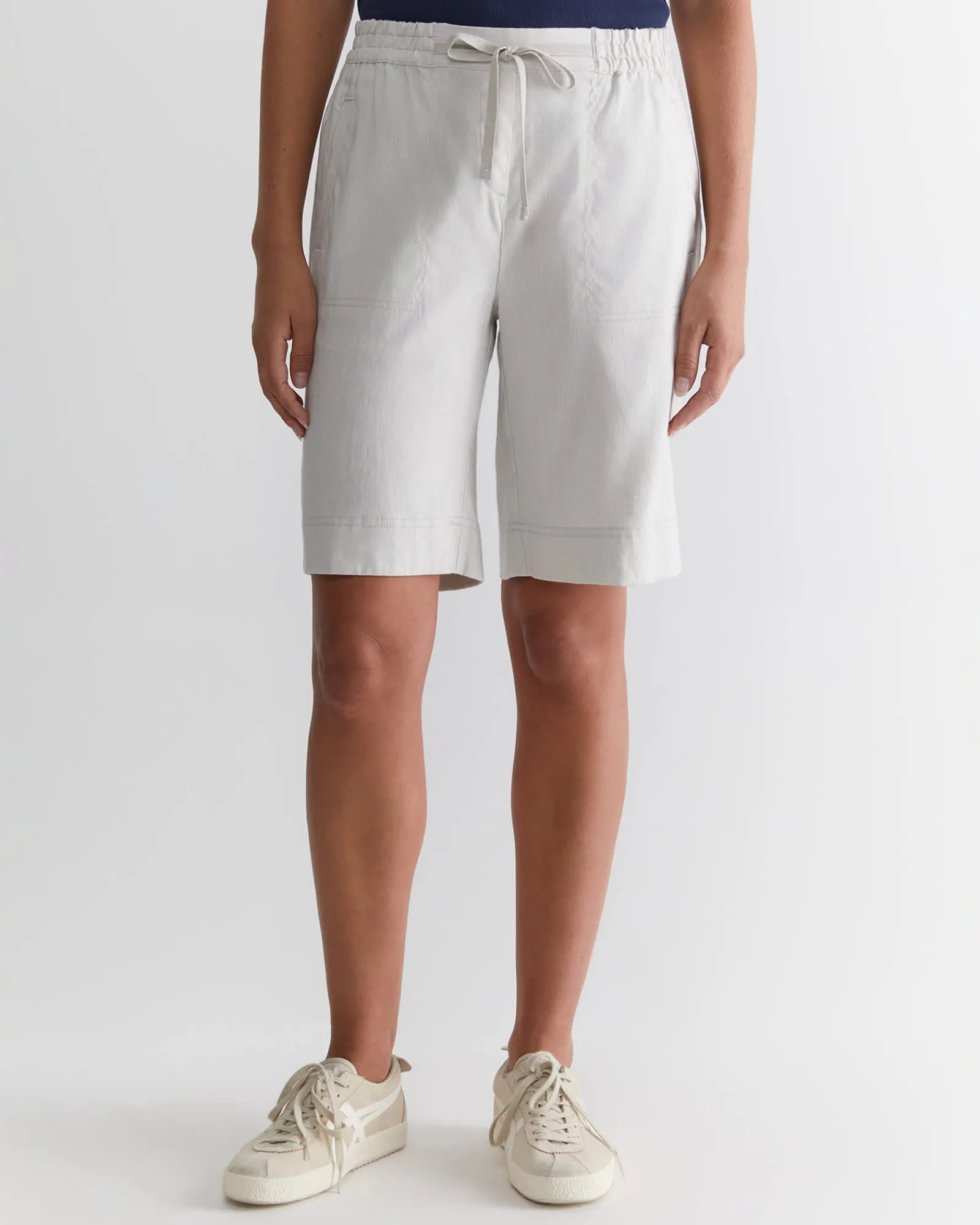 Fashion Sportscraft Rosa Linen Short in Natural