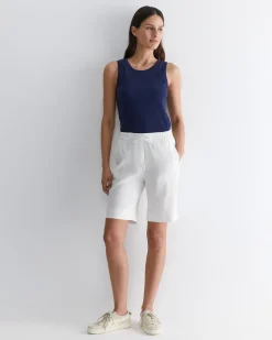 Fashion Sportscraft Rosa Linen Short in White