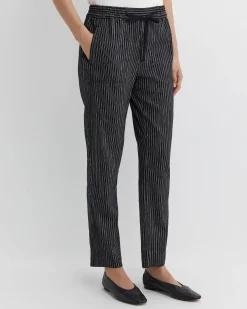 Online Sportscraft Rosa Stripe Linen Pant in Navywhite Navy/white