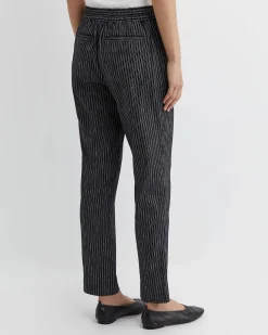 Online Sportscraft Rosa Stripe Linen Pant in Navywhite Navy/white
