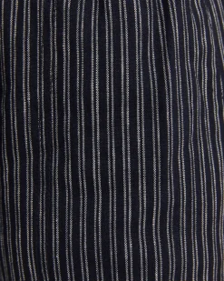 Best Sportscraft Rosa Stripe Linen Short in Navywhite Navy/white