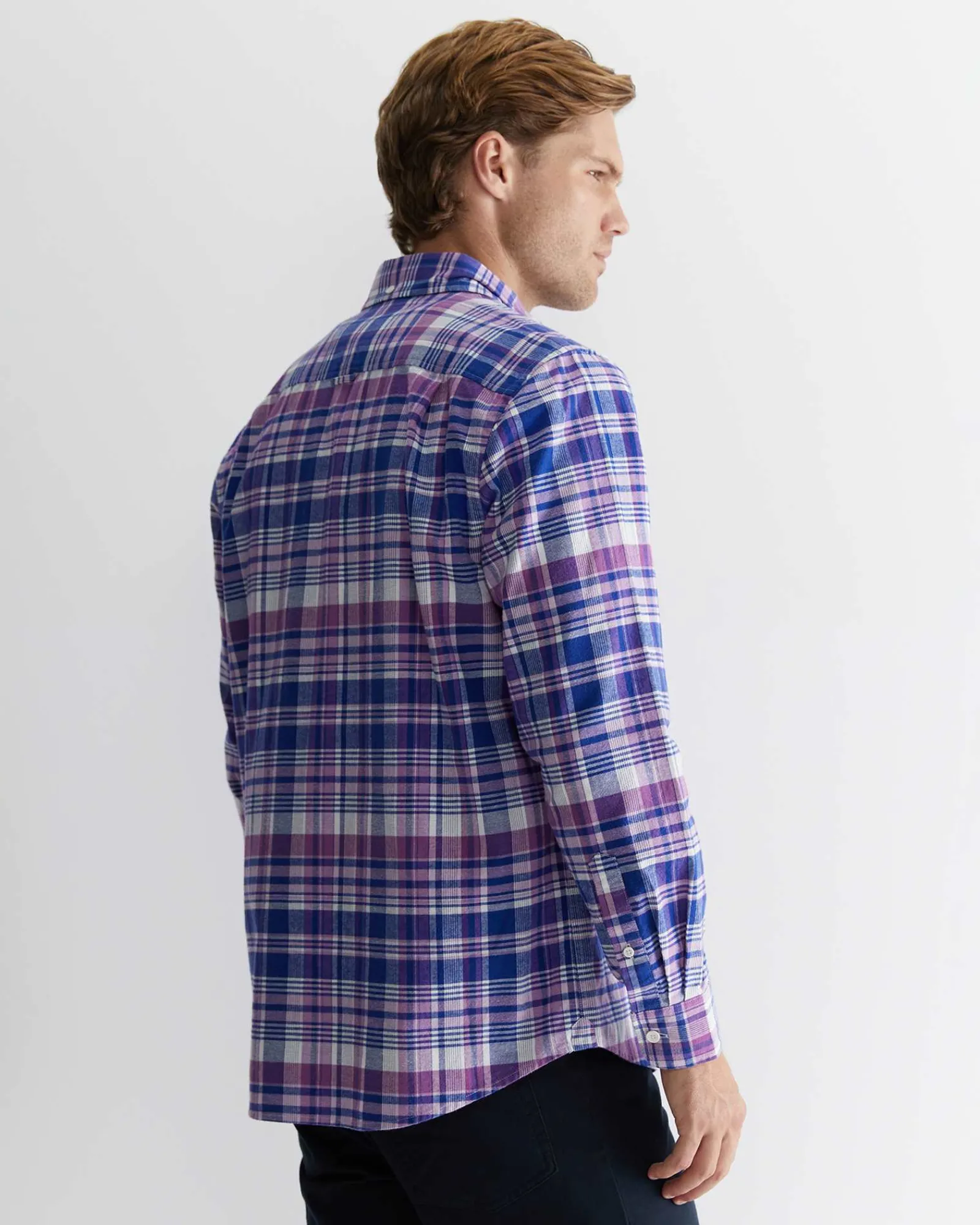 Best Sportscraft Rundel Check Shirt in Purple