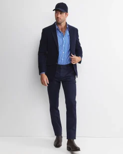 Hot Sportscraft Ryan Long Sleeve Stripe Shirt in Dutch Blue DutchBlue