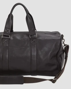 Discount Sportscraft Rye Leather Overnighter in Brown
