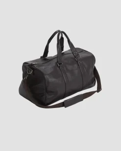 Discount Sportscraft Rye Leather Overnighter in Brown