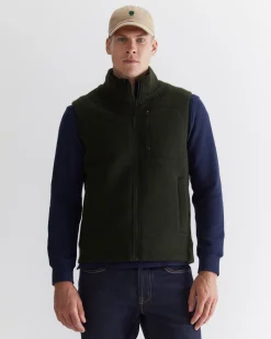 Discount Sportscraft Salford Wool Blend Vest in Khaki