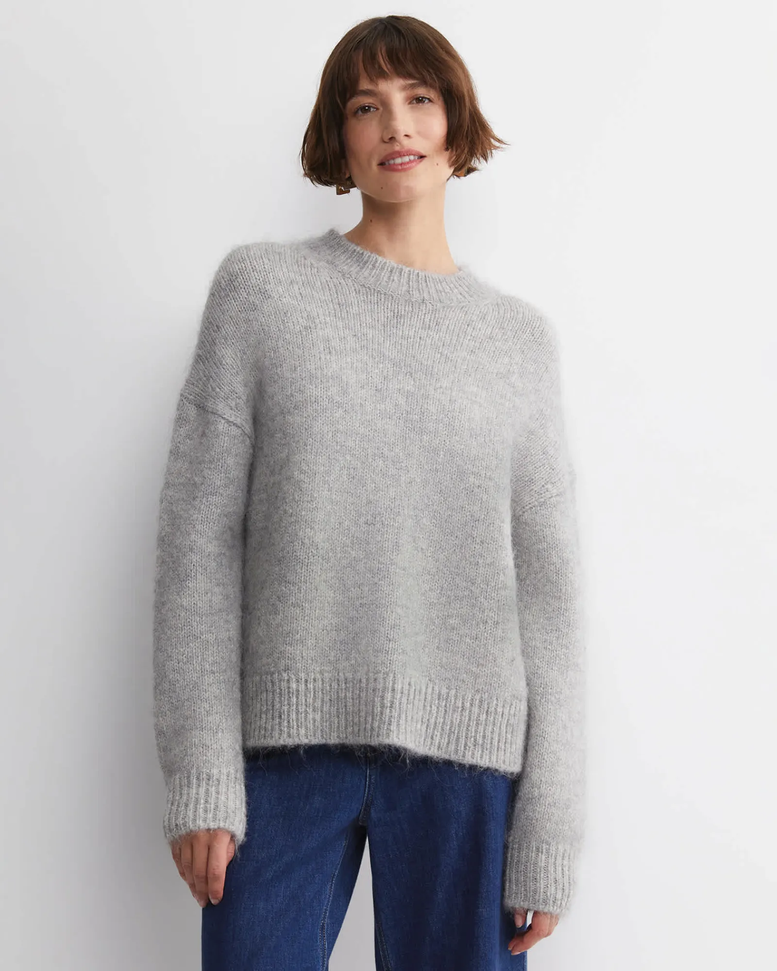 Sale Sportscraft Sarish Chunky Sweater in Grey Marle GreyMarle
