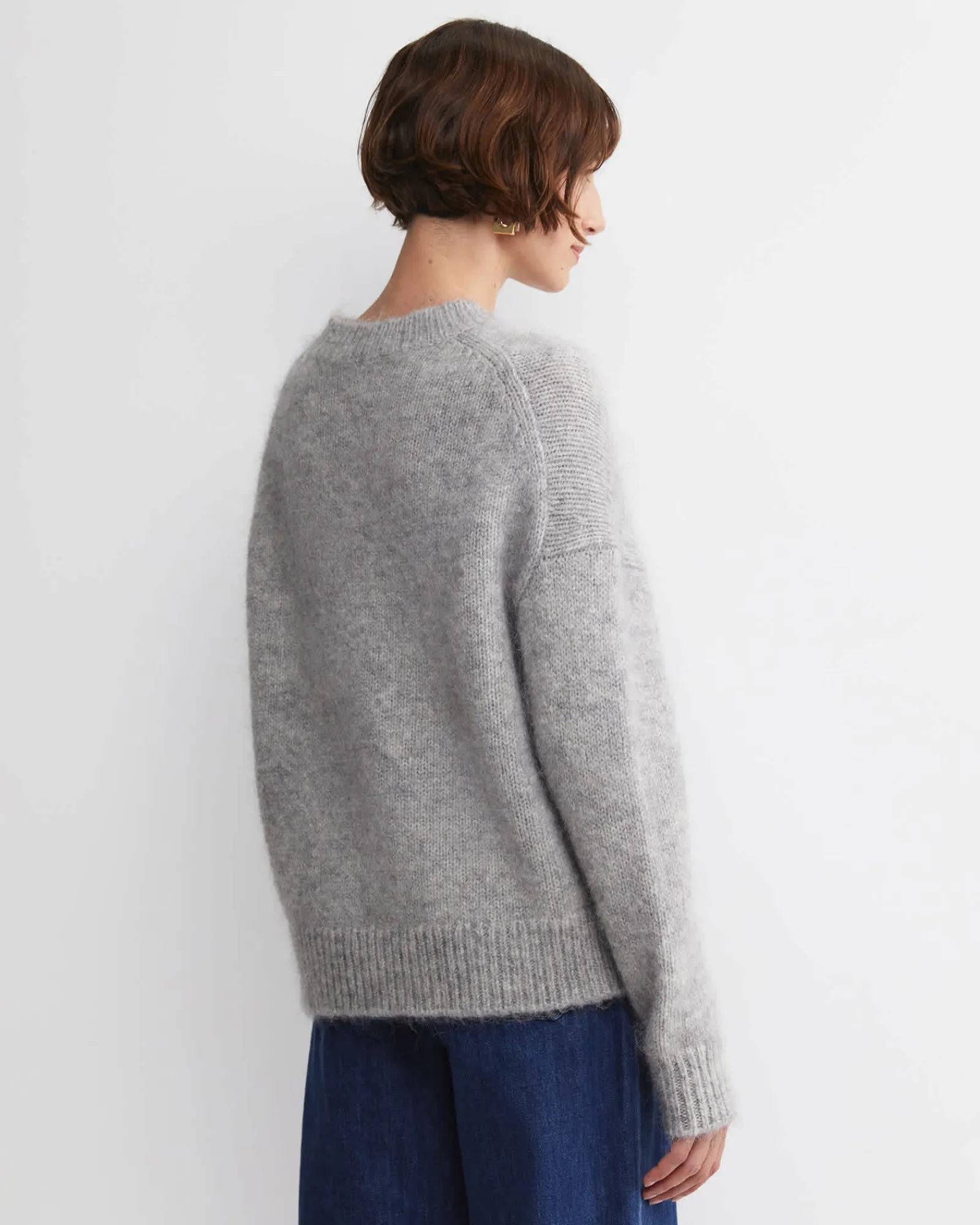Sale Sportscraft Sarish Chunky Sweater in Grey Marle GreyMarle