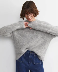 Sale Sportscraft Sarish Chunky Sweater in Grey Marle GreyMarle