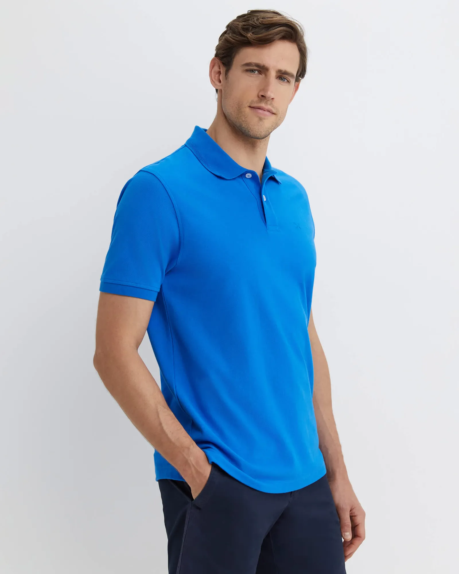 Hot Sportscraft SC Pique Polo in Cobalt