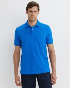 Hot Sportscraft SC Pique Polo in Cobalt