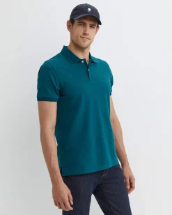 Fashion Sportscraft SC Pique Polo in Dark Teal DarkTeal