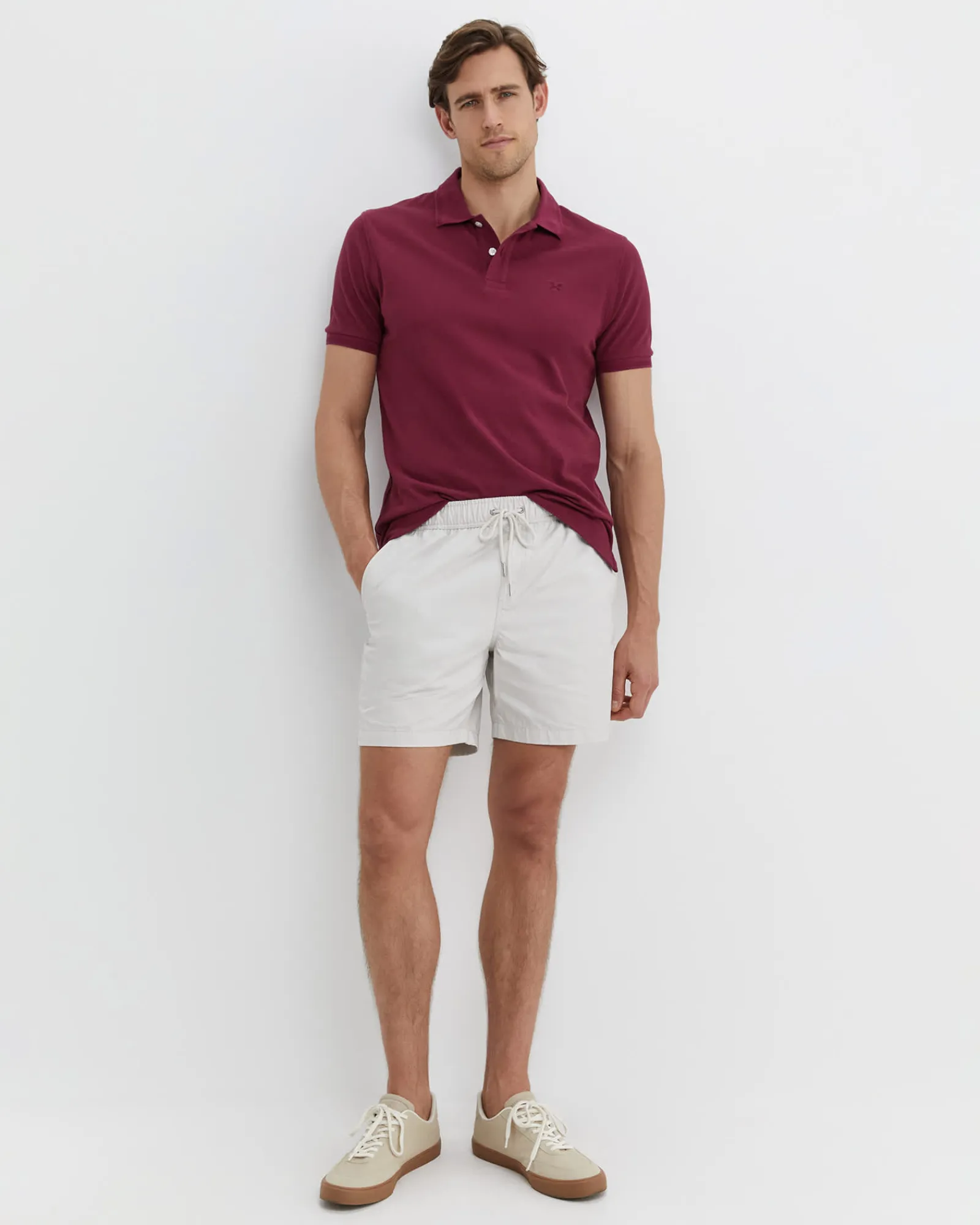 Best Sportscraft SC Pique Polo in Mulberry