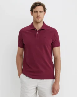 Best Sportscraft SC Pique Polo in Mulberry