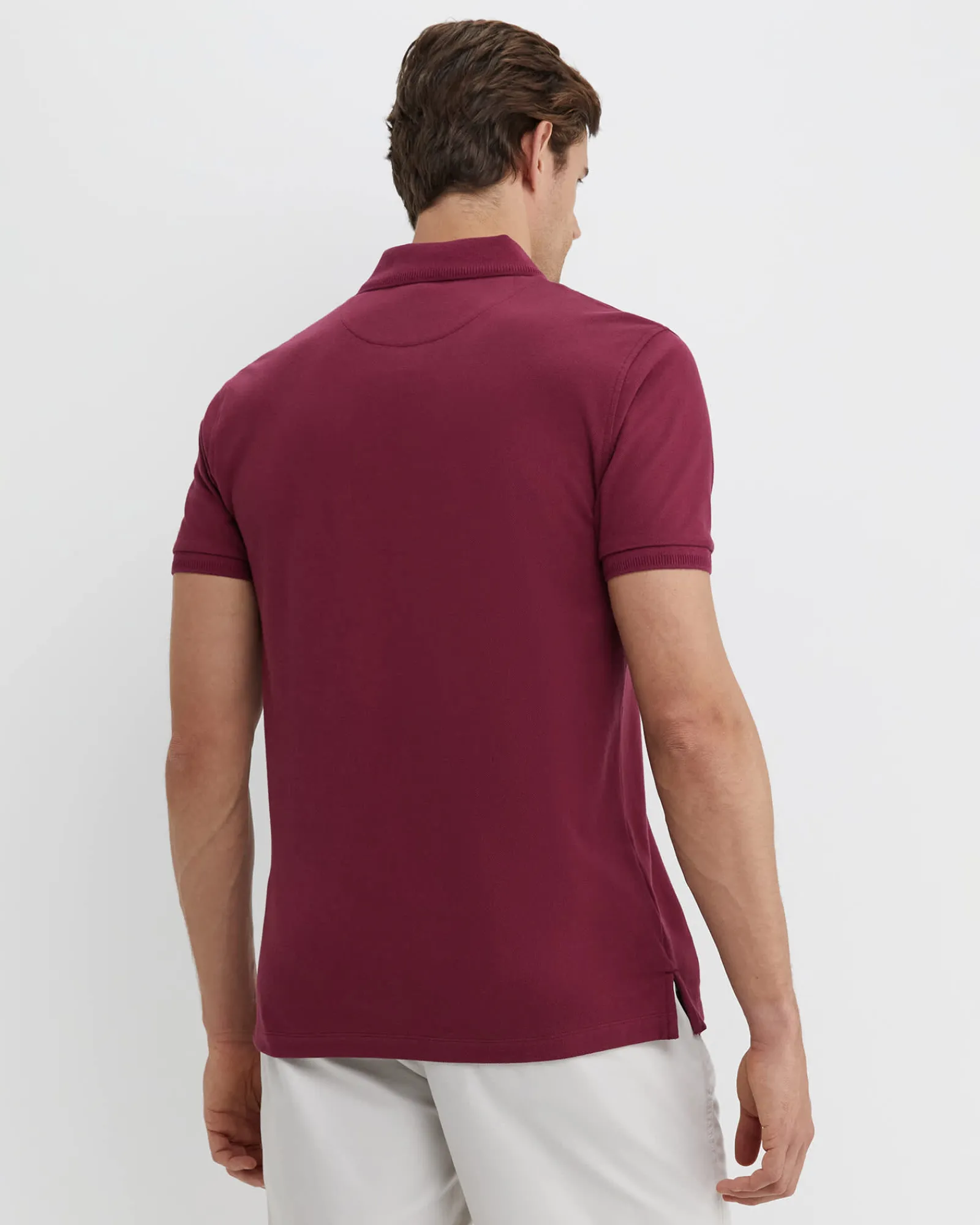 Best Sportscraft SC Pique Polo in Mulberry