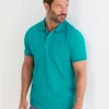 New Sportscraft SC Pique Polo in Seagreen