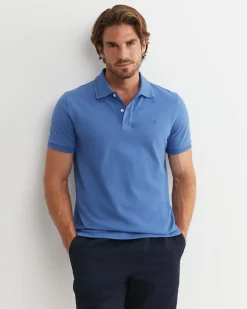 Sale Sportscraft SC Pique Polo in Smoke Blue SmokeBlue