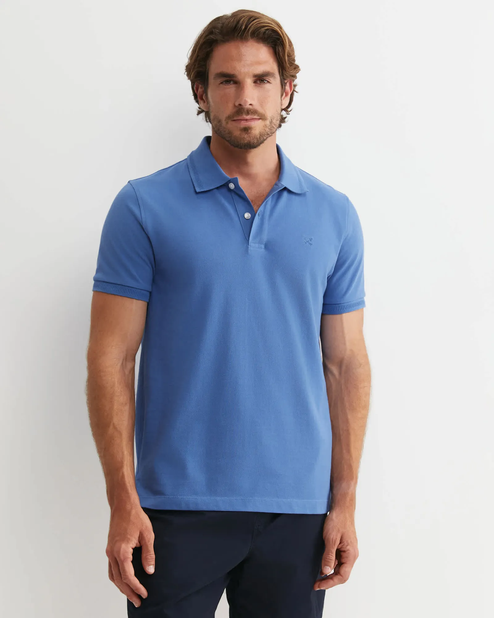 Sale Sportscraft SC Pique Polo in Smoke Blue SmokeBlue