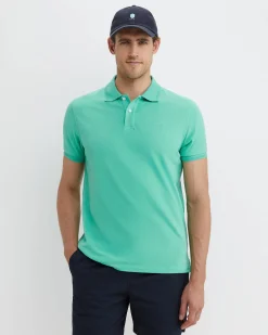 Fashion Sportscraft SC Pique Polo in Spearmint