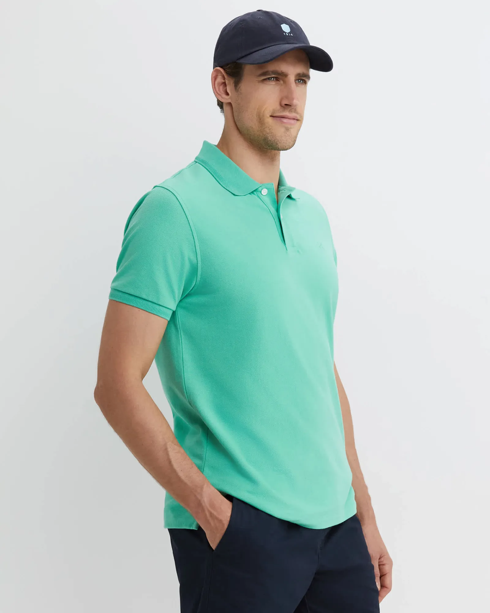 Fashion Sportscraft SC Pique Polo in Spearmint