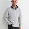 Best Sportscraft SC Quarter Zip Sweat in Grey Melange GreyMelange