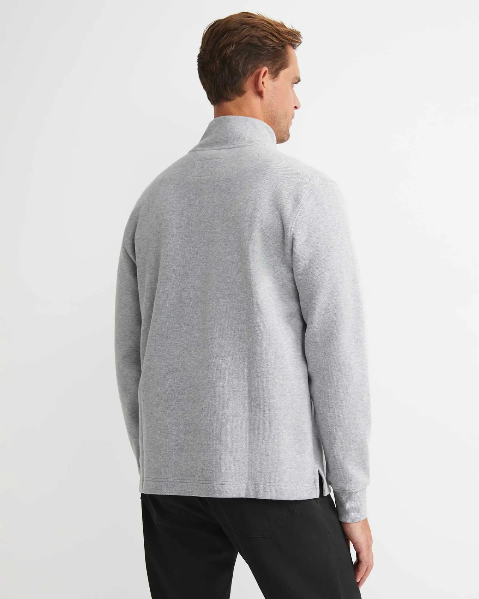 Best Sportscraft SC Quarter Zip Sweat in Grey Melange GreyMelange