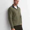 Hot Sportscraft SC Quarter Zip Sweat in Khaki