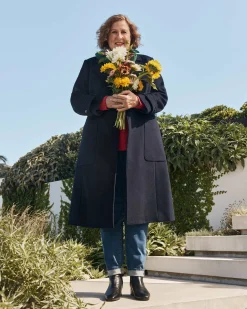 Best Sportscraft Sena Longline Coat in Navy