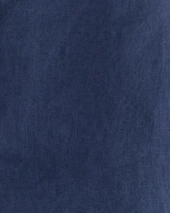 Sale Sportscraft Short Sleeve Linen Shirt in Navy
