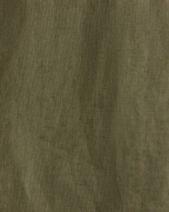 Outlet Sportscraft Short Sleeve Linen Shirt in Khaki
