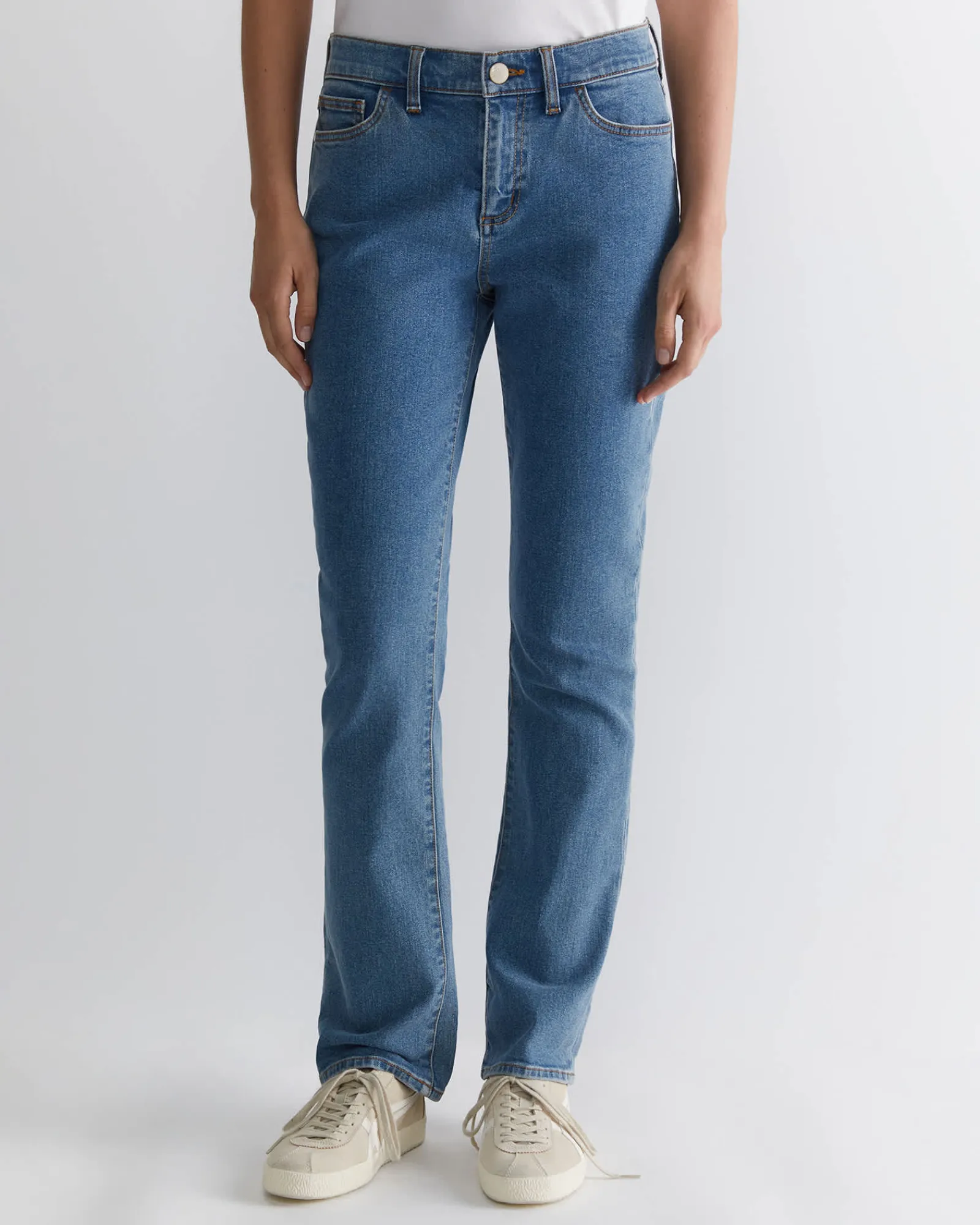 Best Sportscraft Simone Straight Jean in Mid Wash MidWash