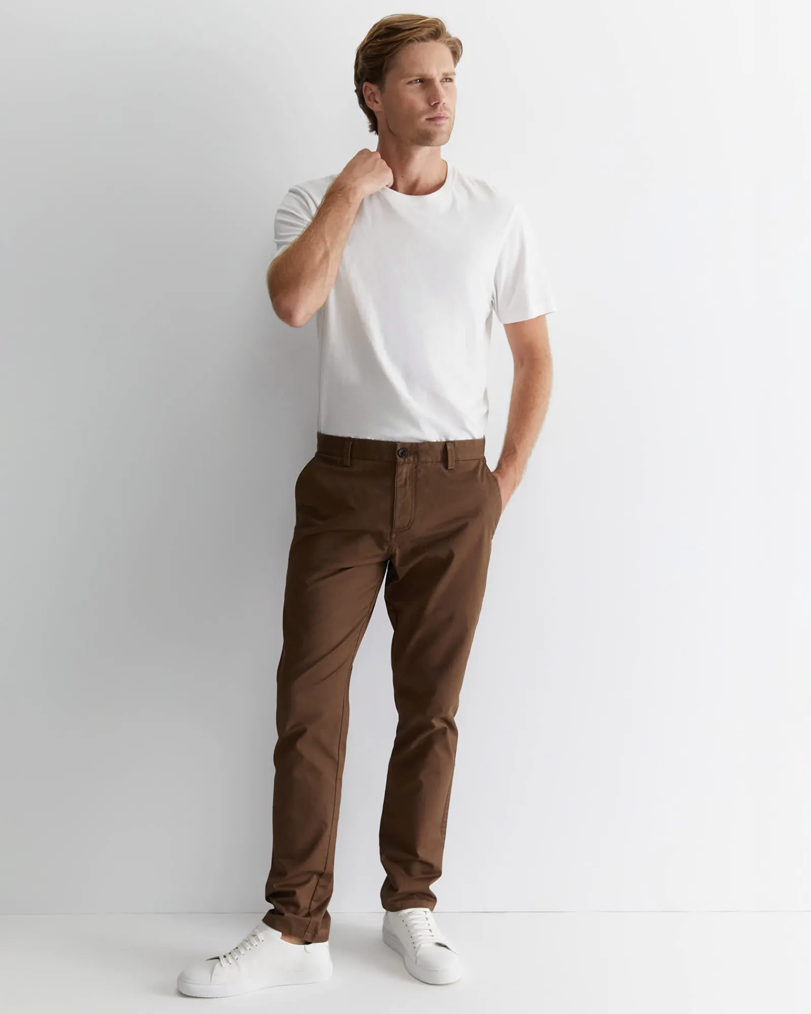 Online Sportscraft Smith Tapered Chinos in Brown