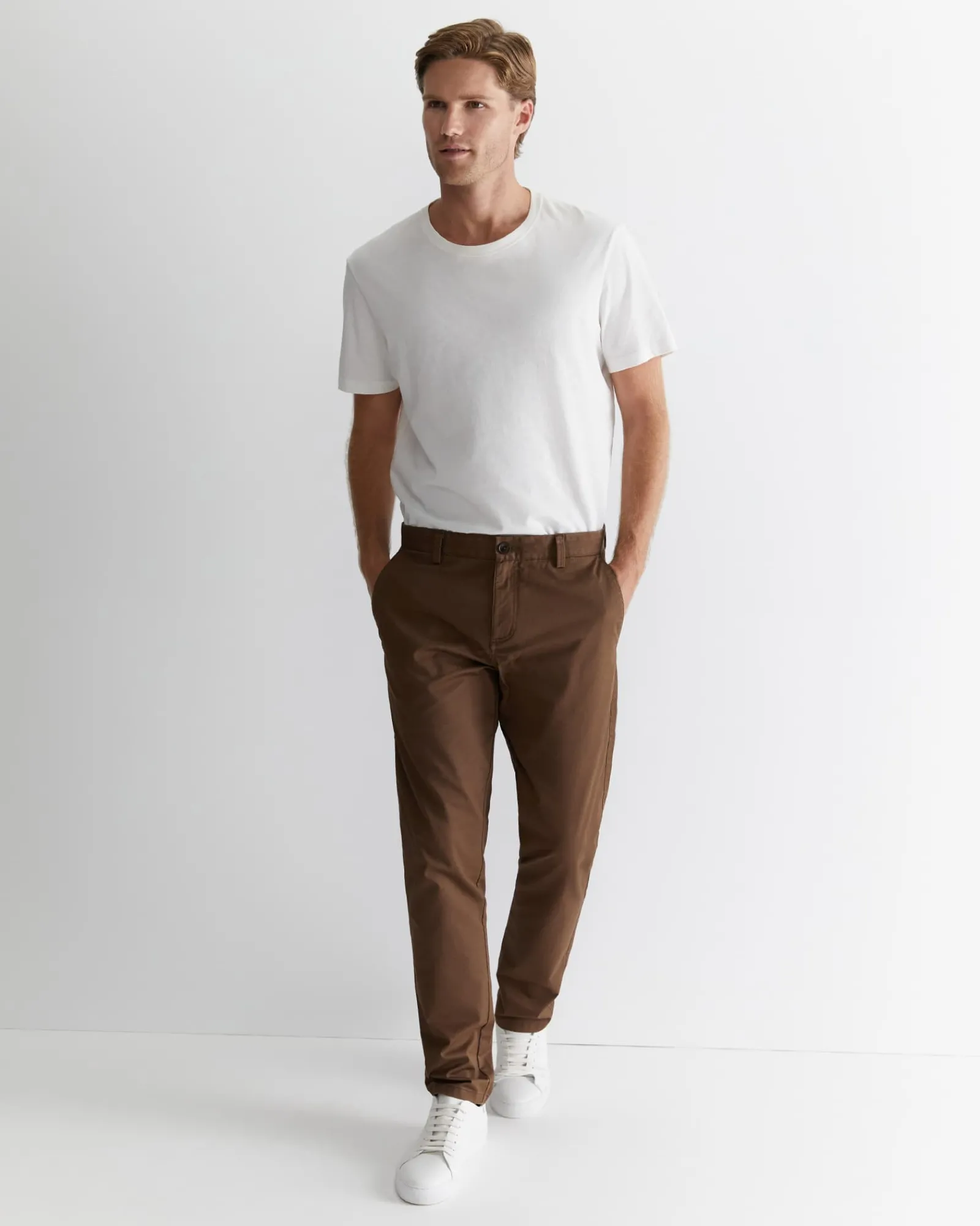 Online Sportscraft Smith Tapered Chinos in Brown