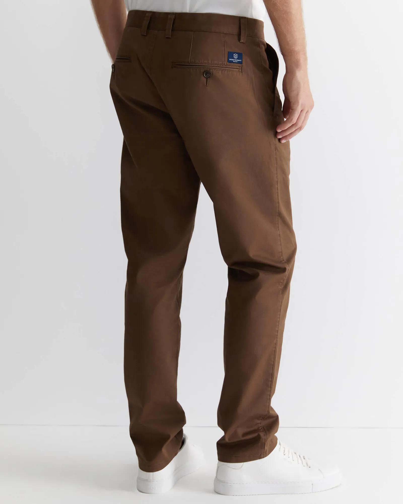 Online Sportscraft Smith Tapered Chinos in Brown