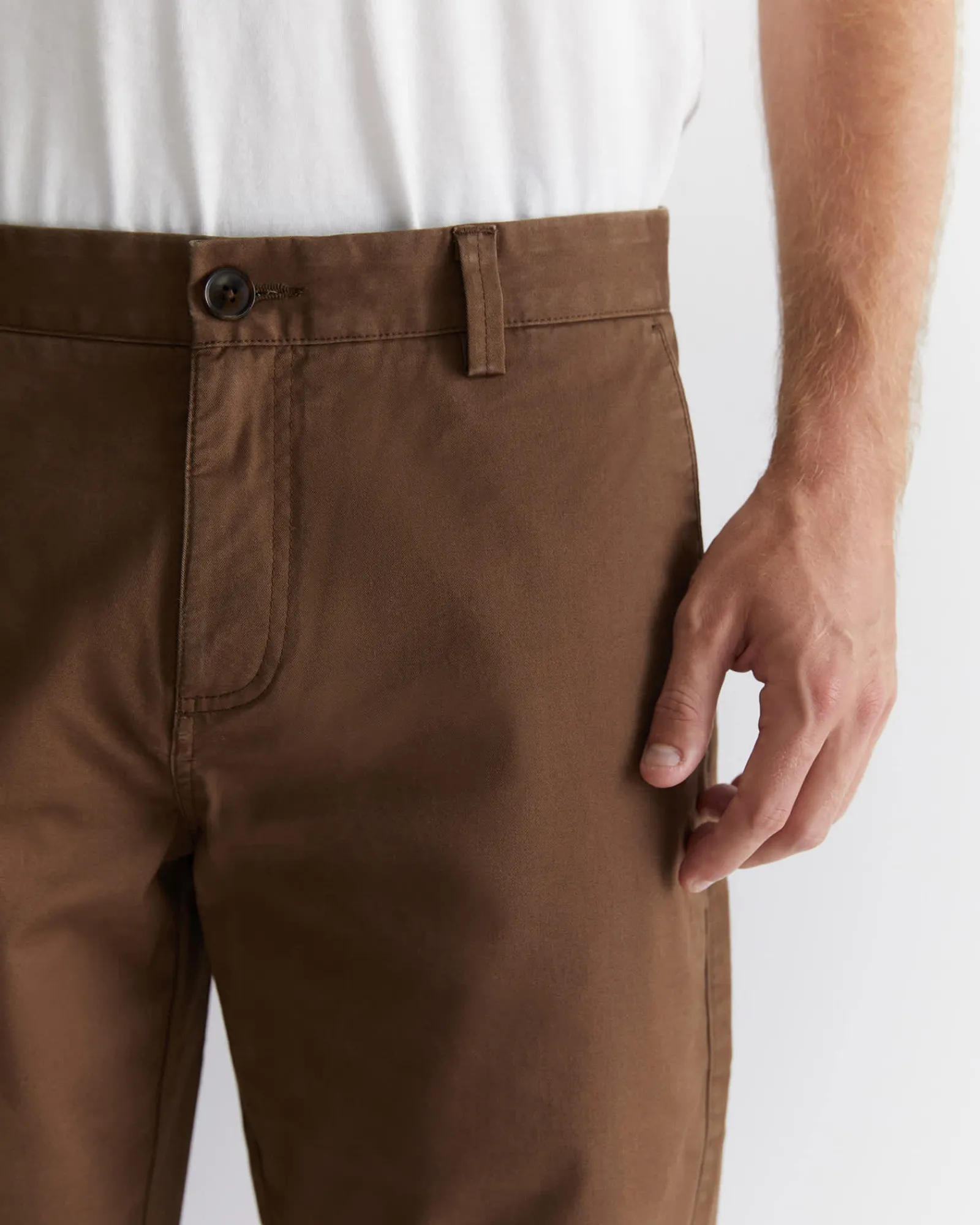 Online Sportscraft Smith Tapered Chinos in Brown