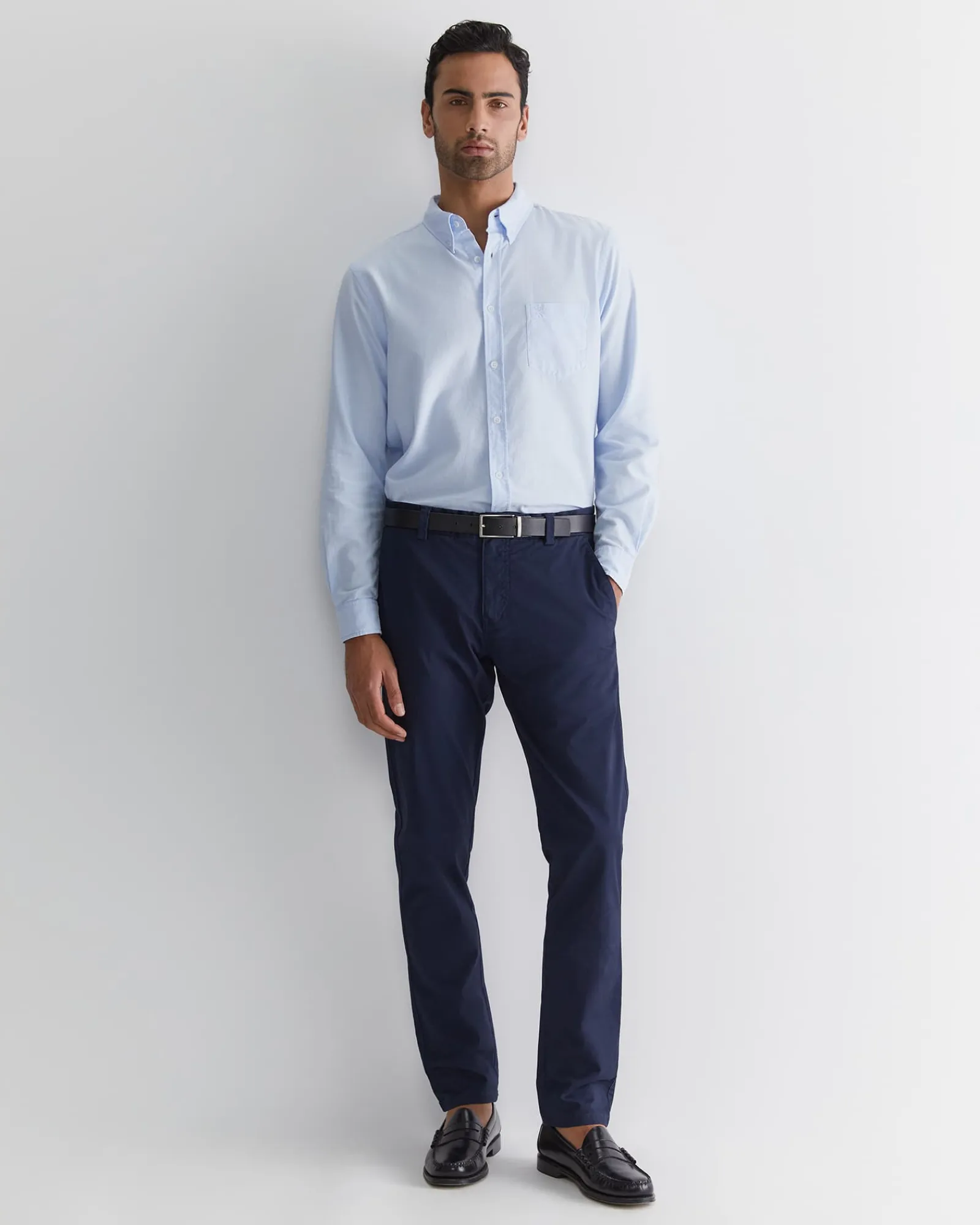 Outlet Sportscraft Smith Tapered Chinos in French Navy FrenchNavy