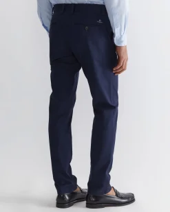 Outlet Sportscraft Smith Tapered Chinos in French Navy FrenchNavy