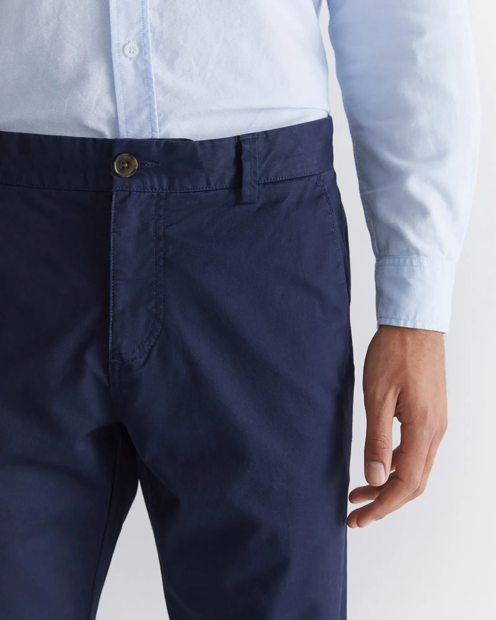Outlet Sportscraft Smith Tapered Chinos in French Navy FrenchNavy