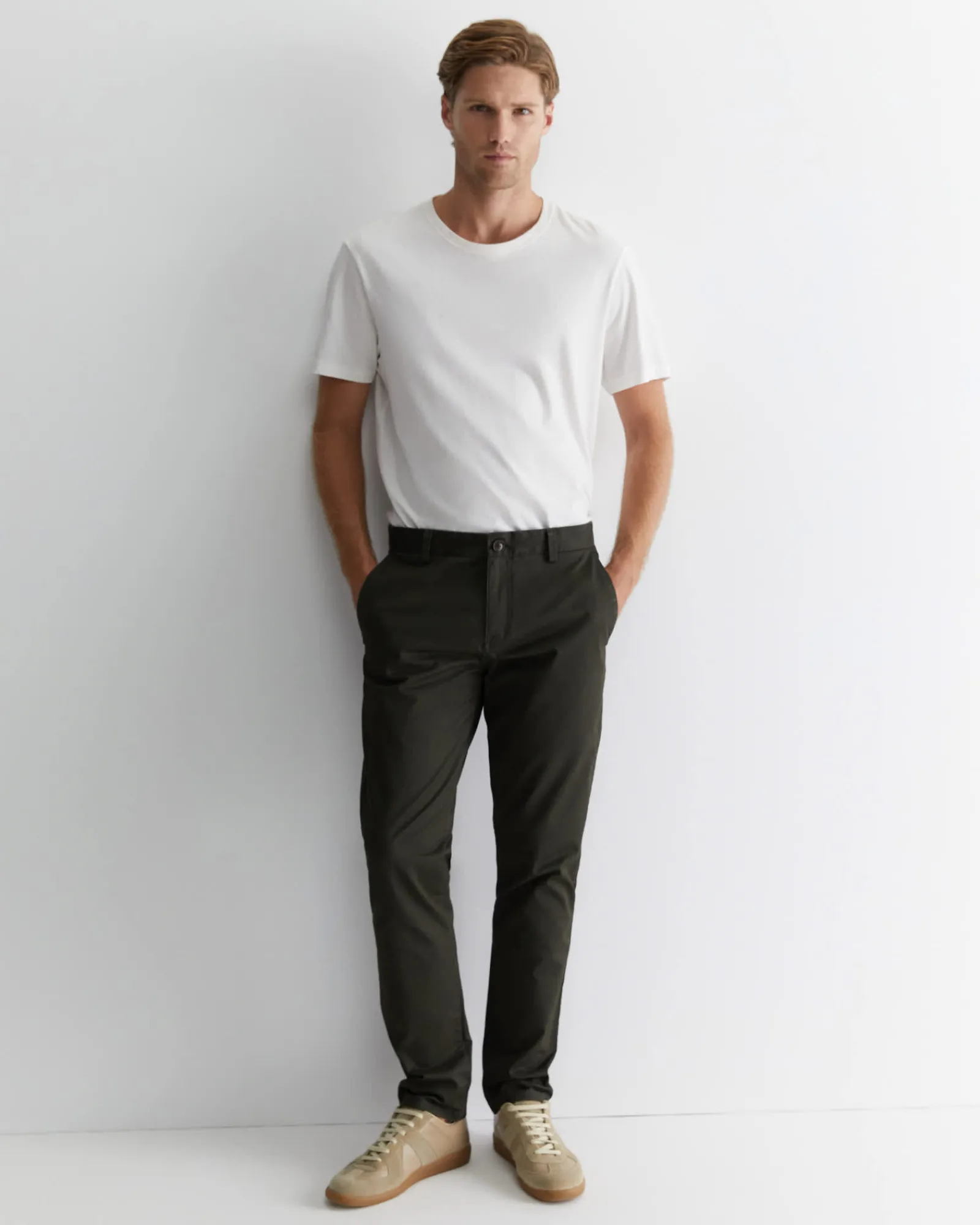 Clearance Sportscraft Smith Tapered Chinos in Moss
