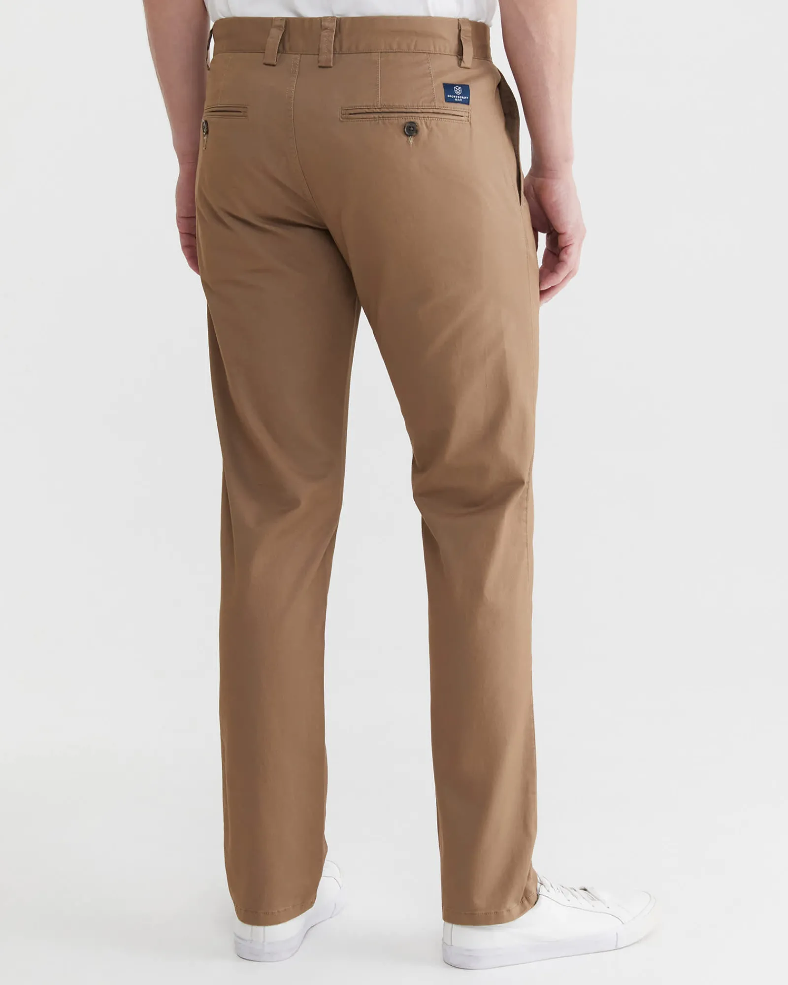 New Sportscraft Smith Tapered Chinos in Malt